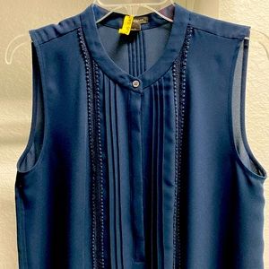 Ann Taylor Navy Blouse